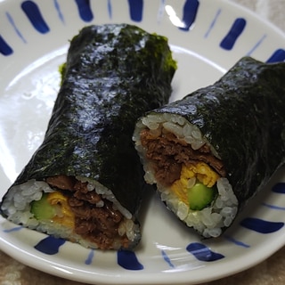 子どもが大好き！牛肉入り巻きずし